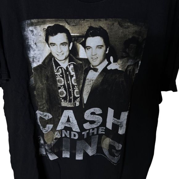 Johnny Cash and Elvis Presley T Shirt XL - Picture 2 of 5